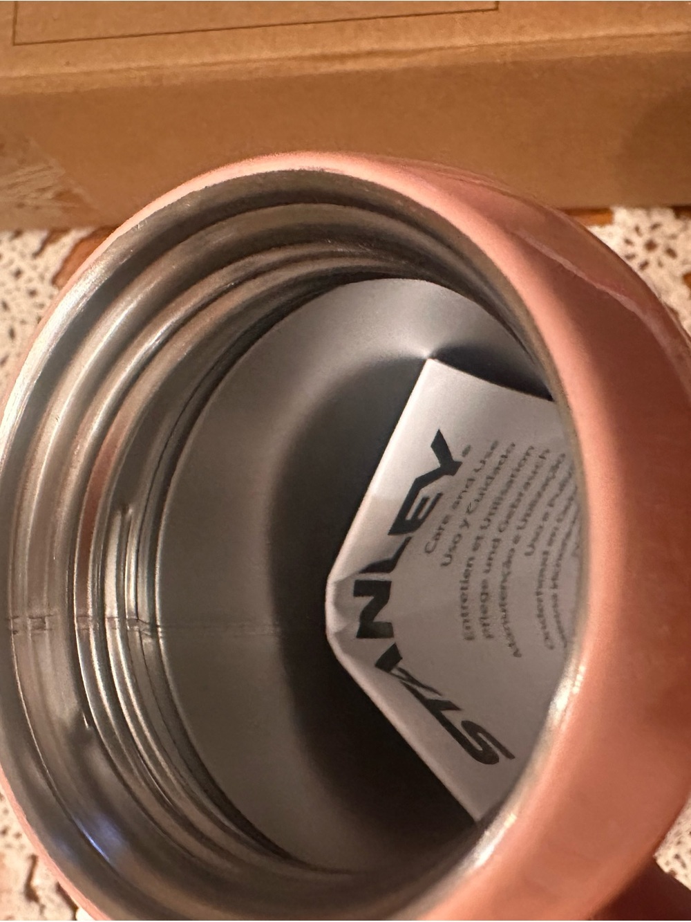 Stanley all day slim Bottle in Soft Pink - Picture 7 of 9